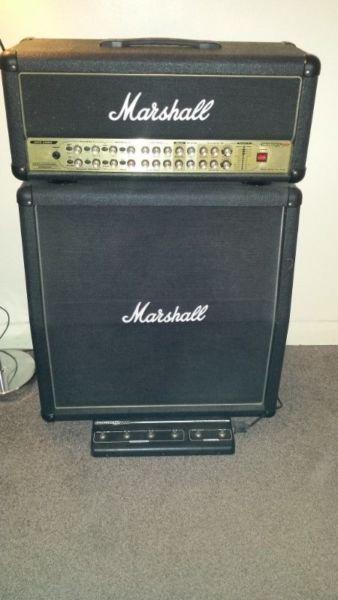 Marshall Guitar AVT-150 Amp Head and Half Stack + Foot Controller
