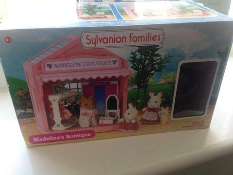 Boxed sylvanian families boutique