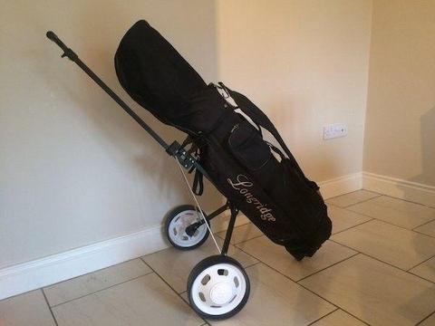 Golf Clubs, bag and trolley