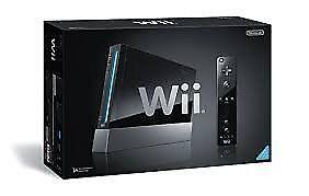 NEW! Sealed! Black Nintendo Wii Console in its original box included in the sealed original sensor