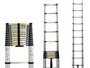 Brand New 3.8m Multi-Purpose Aluminium Telescopic Ladder Extension Extendable Steps