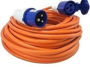 NEW 25 Metre 2.5mm Sq Mains Extension Hook Up Cable Lead Caravan Motorhome Camping