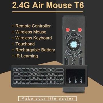 New T6 2.4Ghz remote for PC/BOX/TV/Projector Backlight keyboard mouse remote