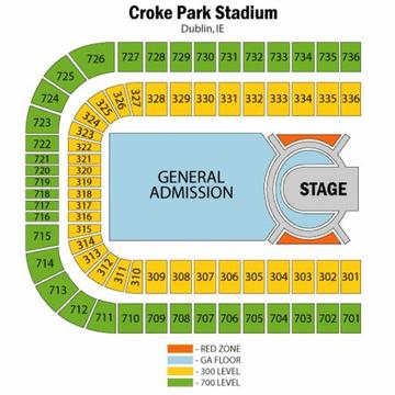 2 x Michael Buble Tickets - Croke Park 7th July