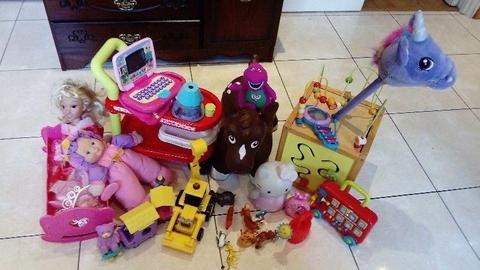 Selection of toys