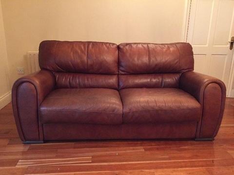 Italian real leather sofa