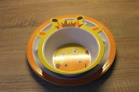 Bowl and plate for baby