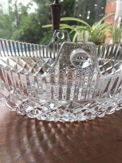 Basket Shaped Glass Bowl