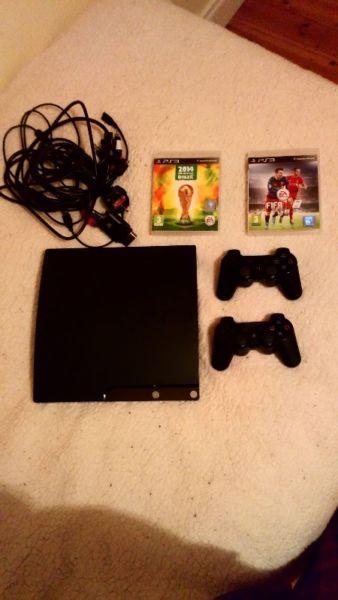 PS3 IN PERFECT CONDITION WITH TWO GAMES FOR €100