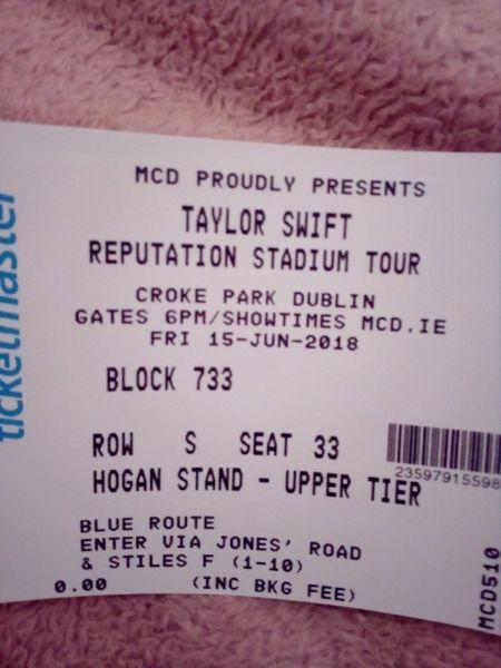 2 Taylor Swift concert tickets for sale
