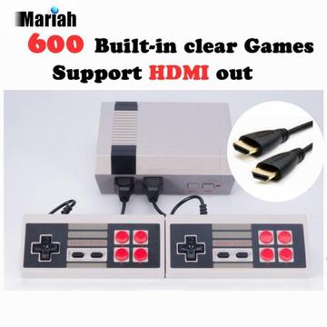 Cool baby HD classic 2 game pad dual player buit in 600 video TV games console