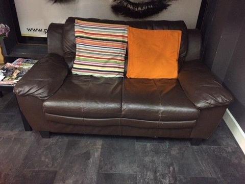 2 xSeater Leather sofas