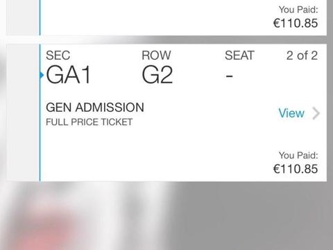 Taylor Swift Standing Tickets Croke Park