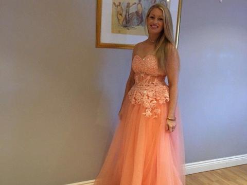 Stunning Peach Dress Size 12