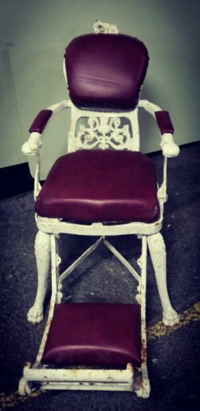 Beaitiful antique cast iron victorian dentist chair