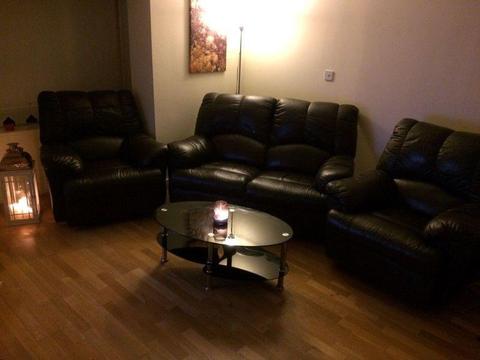Recliner Leather Suite