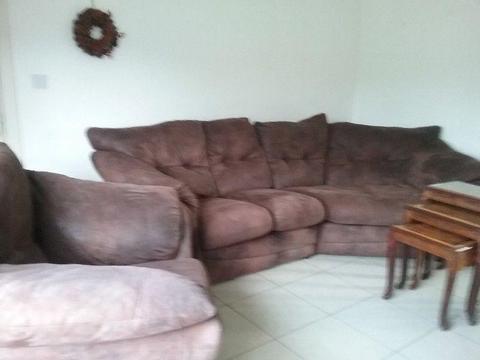 Large 4 seater couch and armchair