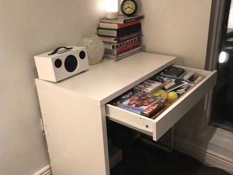 Single white office desk (IKEA)