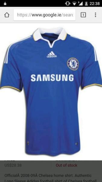 Chelsea Jersey Signed Authenticity papers