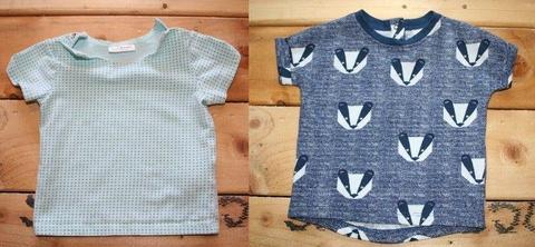 NEXT two baby boy short sleeves tops 3-6 months