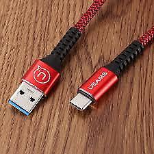 2.1a nylon braided type c USB fast charging data cable 1m for samsung s8 le tv Xiaomi 6 mi5 mi6