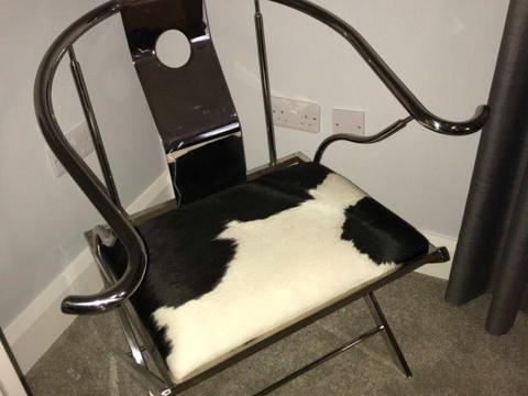 Ming Style Cowhide Quan Chair from Coach House Design