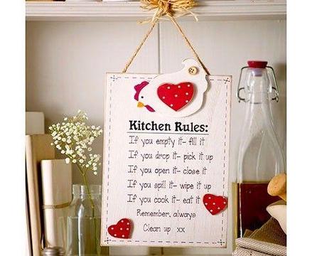Kitchen Rule Plaque