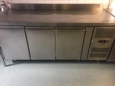 Counter top stainless steal fridge