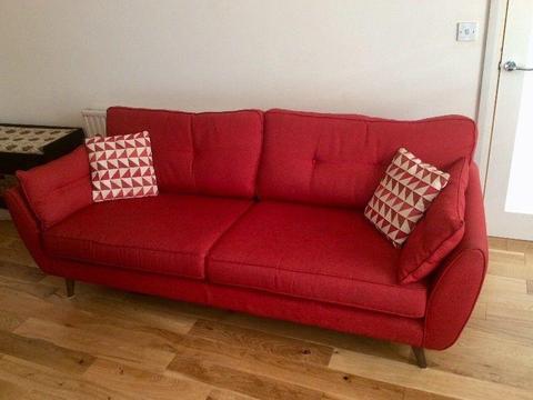 French Connection Sofas 4+2 & Free Cuddler chair