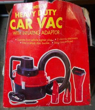 Heavy Duty Car Vac with inflating adaptor