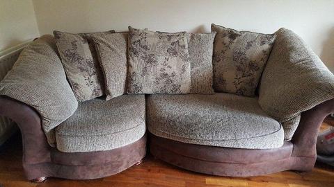 Large sofa and armchair