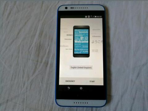 HTC Desire 620 8GB Network Unlocked White And Blue Smartphone