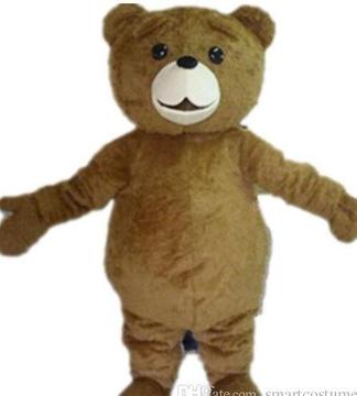 Brown Teddy Bear Mascot Costume