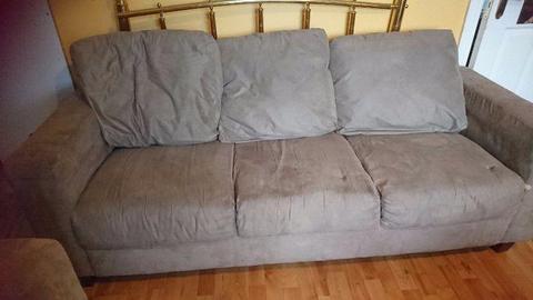 3+2 seater suede couches