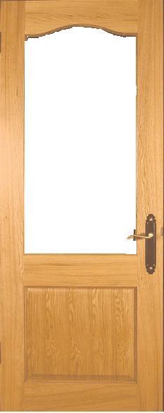 Lacquered Oak Un-glazed Doors