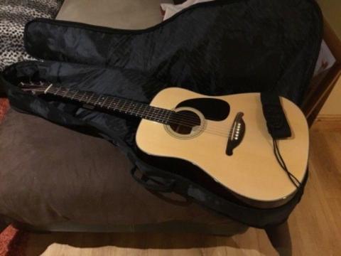 Guitar and padded case