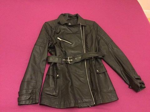 Jacket new black with belt 12 atmosphere