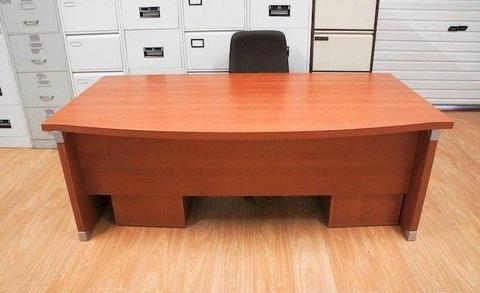 Bow front executive office desk top spec