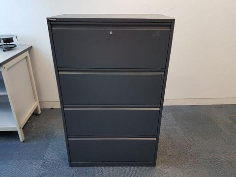 triumph lockable 4 drawer laderal metal filing cabinet
