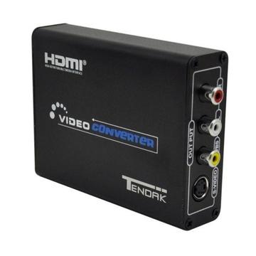Tendak HDMI to Composite 3RCA AV S-Video R/L Audio Video Converter Adapter NEW