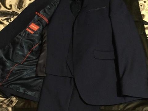 Blue 3 piece suit, + shirt young mans ,”Lambretta, 30” trousers, 15,5 shirt
