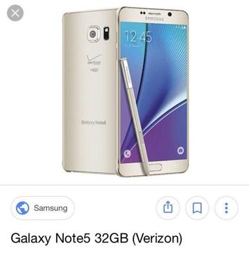 Samsung galaxy note 5 new