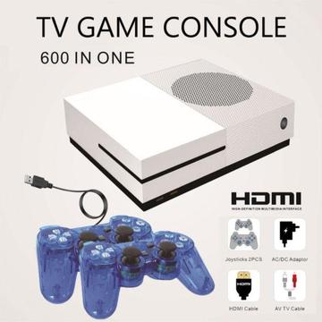 Classic game console built in 600 games TV movie HD output video with 2 joysticks