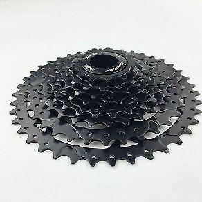 Black MTB Bicycle Cassette 8 speed 11-40T Wide Ratio