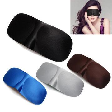 Sleepeing eye patch travel office eyeshade cover rest aid relax mask black