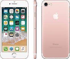 6 month old iPhone 7 rose gold 32gb w/ glittery otterbox case