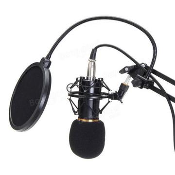 bm800 condenser microphone dynamic system kit shock mount boom stand studio pro