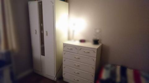 Wardrobe, Drawers & Bedside Cabinet Set