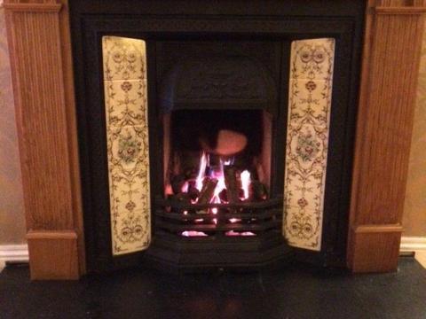 Oak Fireplace