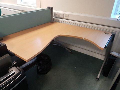 beech steelcase office desks